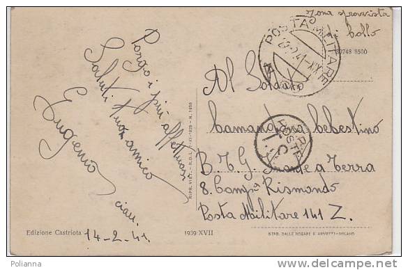 PO9605A# ALBANIA - DISTRIBUZIONE VIVERI  - MILITARI  VG Posta Militare 1941 - Albania