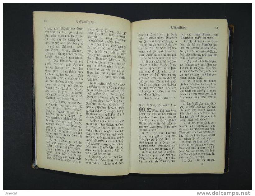 "Gesangsbuch", 426 + 26 Seiten, Mit Einem Frontispiz, Nürnberg 1894 - Libri Vecchi E Da Collezione