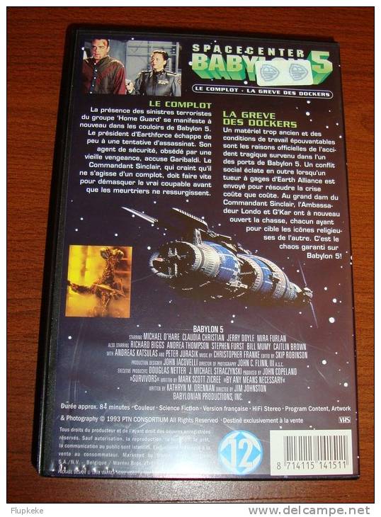 Vhs Pal Babylon 5 Volume 6 La Brute Les Élus De Dieu Version Française - Sciences-Fictions Et Fantaisie