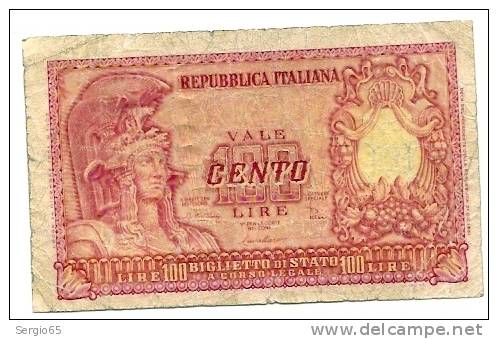 100 Lire - 31.12.1951. - 100 Liras