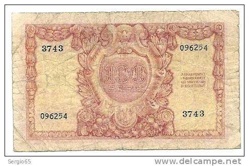 100 Lire - 31.12.1951. - 100 Liras