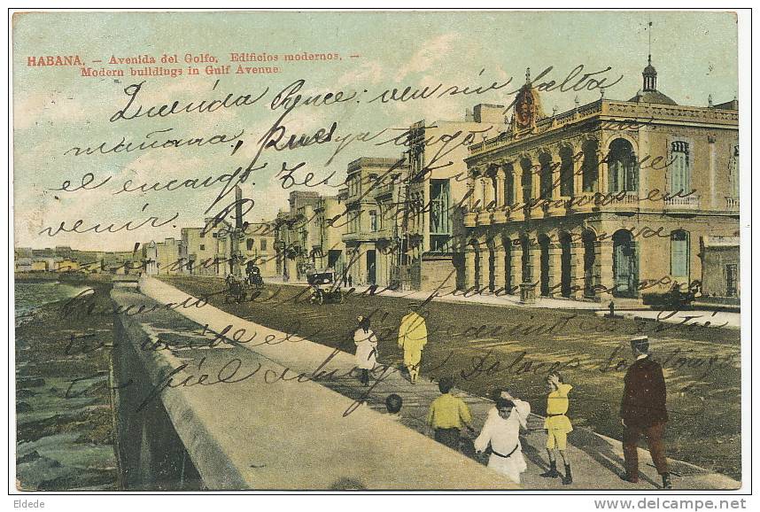 Habana  Avenida Golfo Edificios Modernos P. Used 1910 Advert " La Verdad " Cigarros Cigare - Cuba
