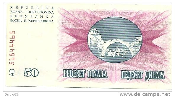 50 Din - 1992 - Bosnie-Herzegovine