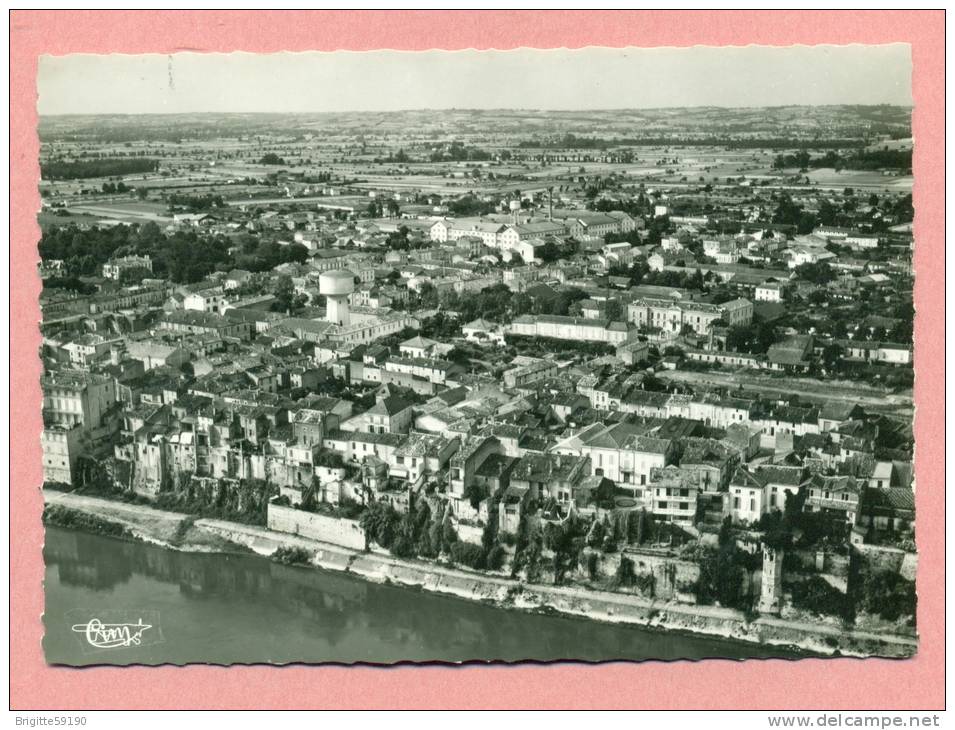 CPSM 47 - LOT ET GARONNE - TONNEINS  -  VUE AERIENNE  - - Tonneins