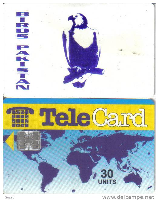 Pakistan-birds Pakistan-30units-used Card+1 Card Prepiad Free - Pakistán