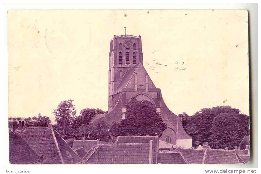 Ansichtkaart Uit 1907 Brielle Kerktoren - Brielle
