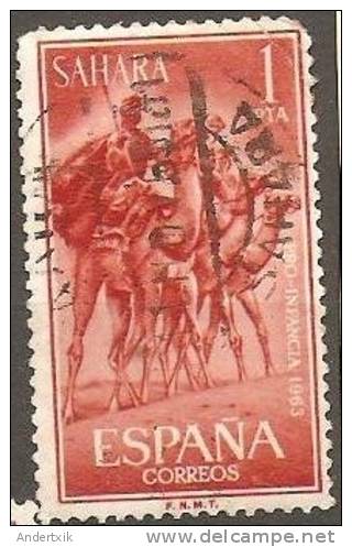 Sahara Español, Pro Infancia 1963, Camelleros Tuaregs - Sahara Spagnolo