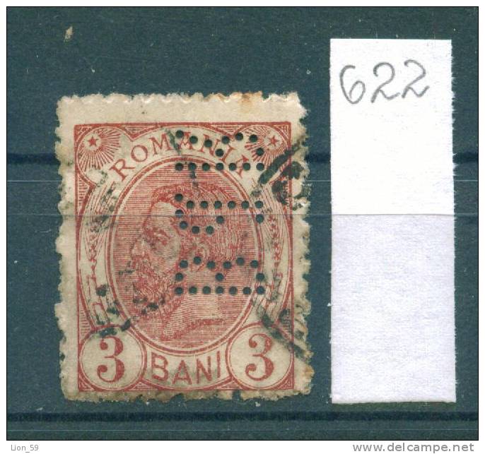 25K622 // - BdR - Romania Rumanien Roumanie Roemenie , Perfin Perfores Perforiert Perforati Perforadas - Perforés