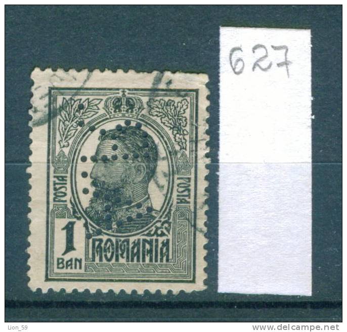 25K627 // - A.R. - Romania Rumanien Roumanie Roemenie , Perfin Perfores Perforiert Perforati Perforadas - Perforés