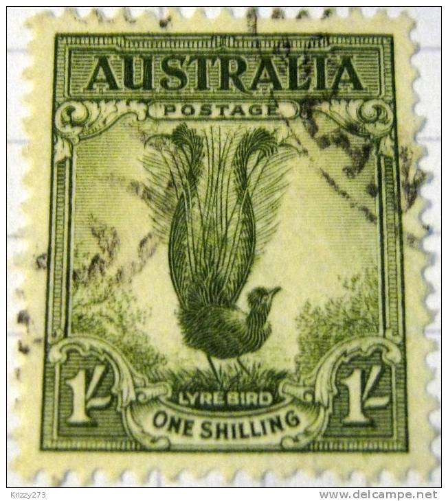 Australia 1932 Lyre Bird 1s - Used - Used Stamps