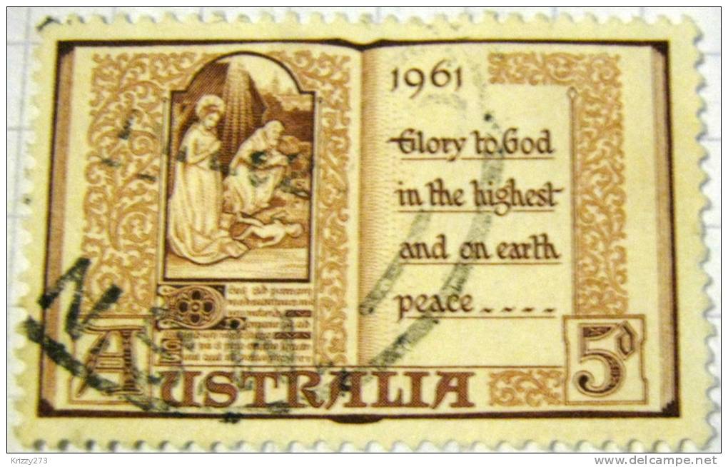 Australia 1961 Christmas 5d - Used - Mint Stamps