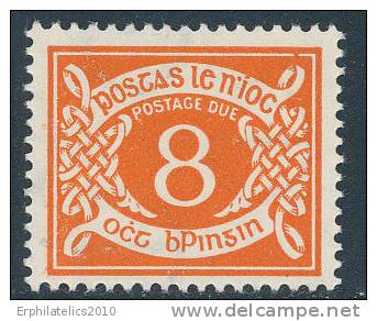 IRELAND 1962 POSTAGE DUES INVERTED WMK 8P+ DOT IN FRAME VAR SC J12V - Other & Unclassified