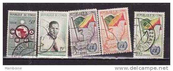 Congo N 136 / 37 + 139 / 41 Oblitérés = 5 Valeurs - Gebraucht