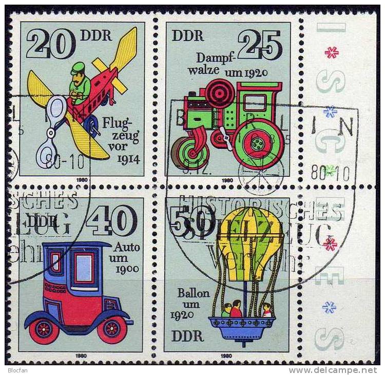 Variante Spielzeug 1980 DDR 2568 I Als VB12 I O 15€ Dampfwalze Mit Fleck Trafic Toys Error On The Stamp Sheet Of Germany - Se-Tenant