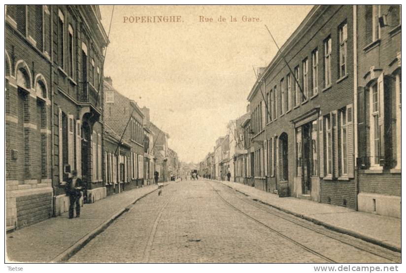 Poperinge / Poperinghe -Rue De La Gare  -1913 - Poperinge