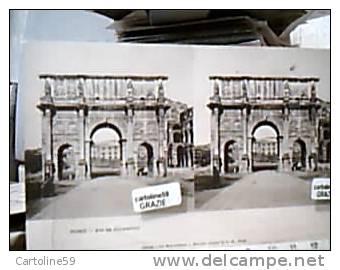 CARD STEREOSCOPICA ROMA ARCO COSTANTINO N1900 DI10884 - Stereoscope Cards