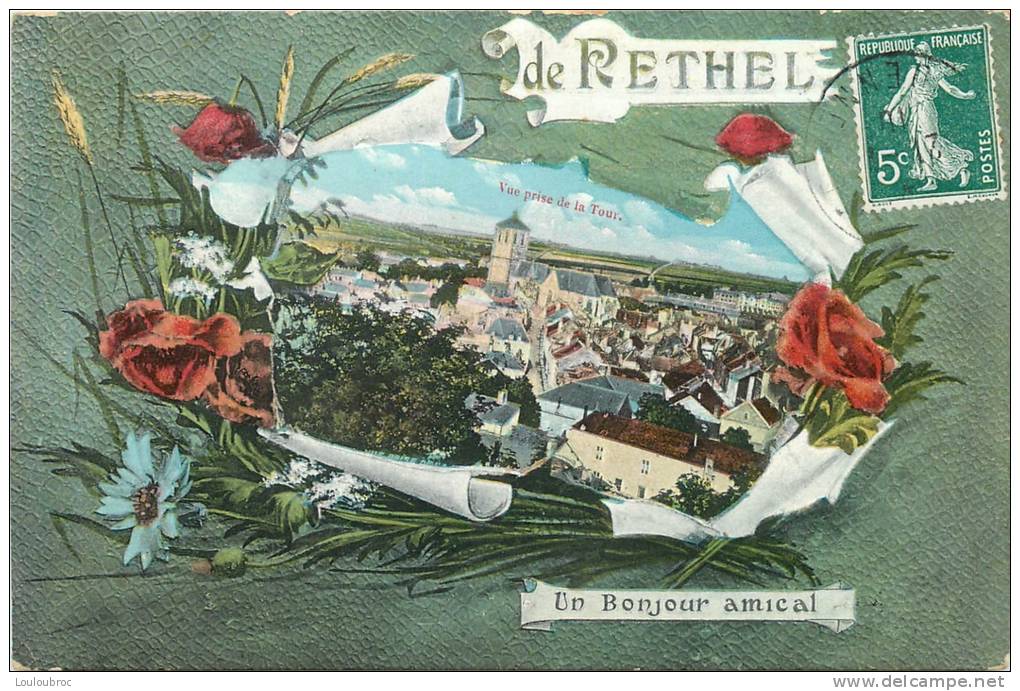 08 RETHEL UN BONJOUR AMICAL DE RETHEL - Rethel