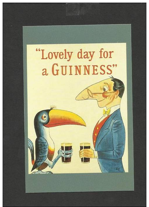 Nostalgia Series Postcard  Guinness Advertisement 1954 - Publicité