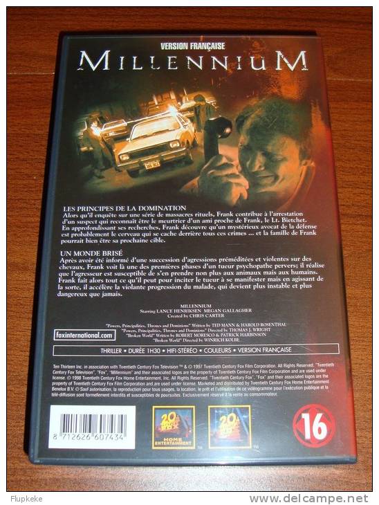 Vhs Pal Millenium 10 Les Principes De La Domination Un Monde Brisé Version Française - Séries Et Programmes TV