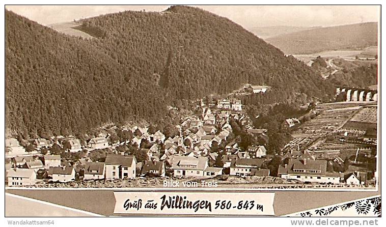 AK 23829 Gruß Aus Willingen 580 - 843 M Mehrbild 4 Bilder -6. 8.62 - 18 LUFTKURORT USSELN (WALDECK) Wintersportplatz Im - Waldeck