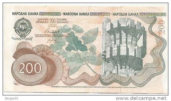 200 Dinara - 1990 - Yugoslavia