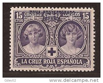 MA95SASF-LAB037TEUESPCOLSC-.Maroc.Marocco.MARRUECOS  ESPAÑOL.CRUZ ROJA   1926 (Ed 95**) Nuevo, Sin Charnela. - Other & Unclassified