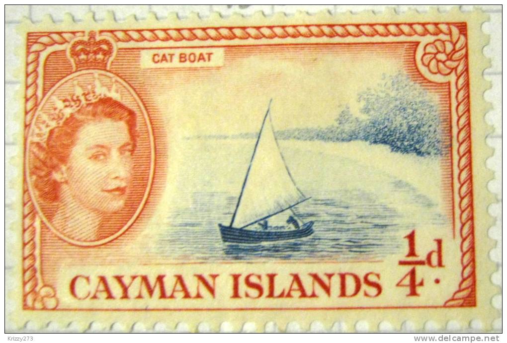 Cayman Islands 1953 Cat Boat 0.25d - Mint - Cayman Islands