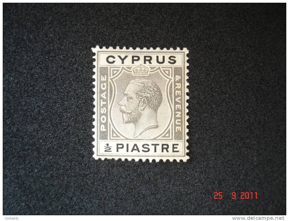 Cyprus 1924 King.George V  1/2 Pi  SG 104  MH - Zypern (...-1960)
