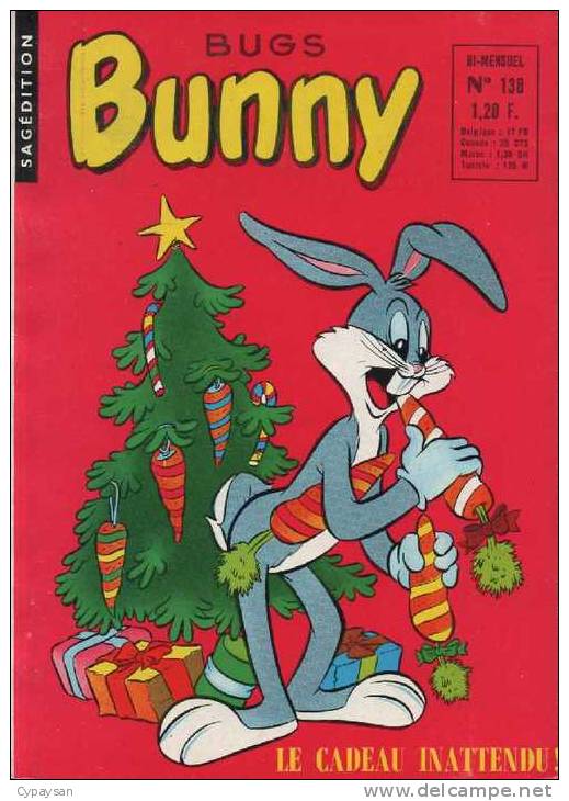 BUGS BUNNY N° 138 TBE SAGEDITION 12-1967 OEIL DE ZOLTEC - Petit Format