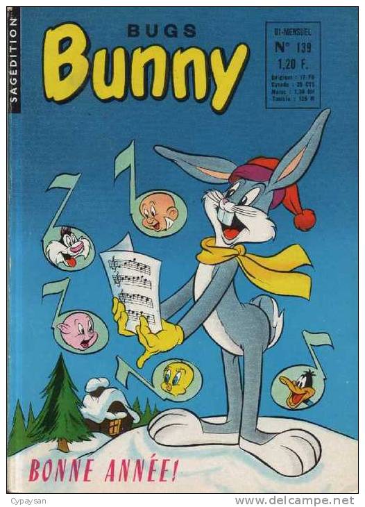 BUGS BUNNY N° 139 TBE SAGEDITION 01-1968 OEIL DE ZOLTEC - Petit Format