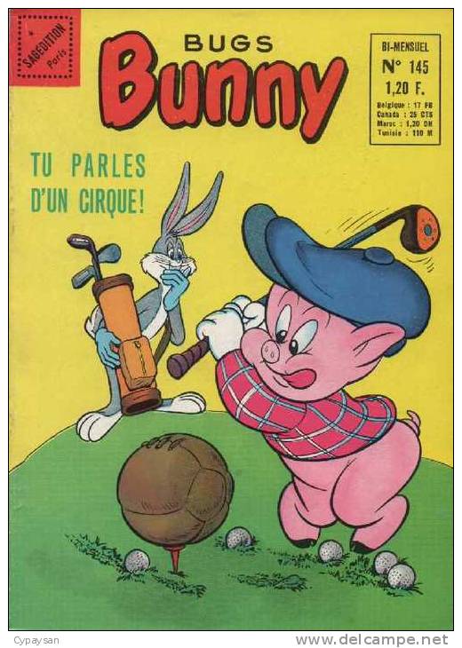 BUGS BUNNY N° 145 TBE SAGEDITION 04-1968 OEIL DE ZOLTEC - Petit Format