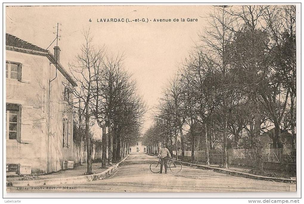 LOT ET GARONNE 47.LAVARDAC.AVENUE DE LA GARE - Lavardac