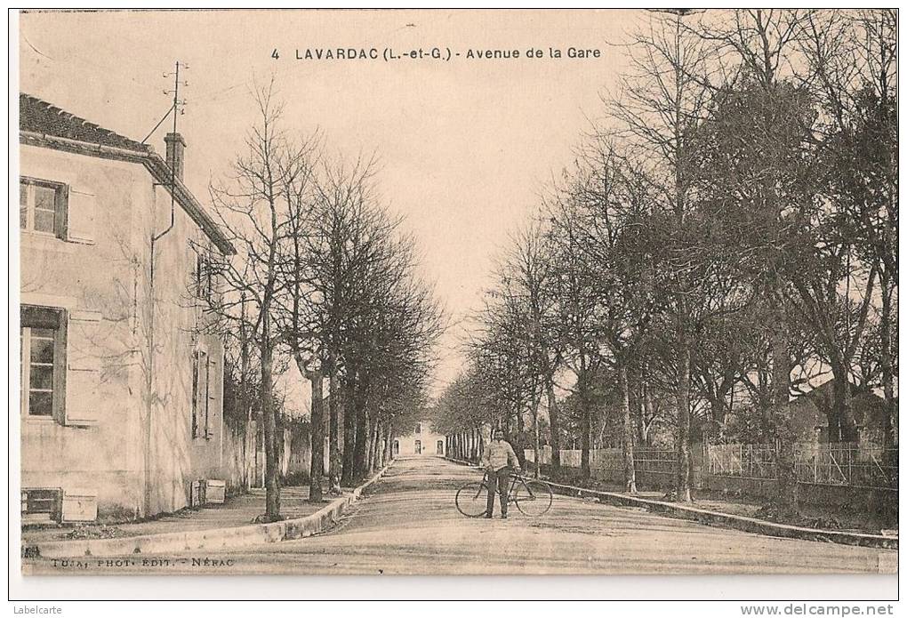 LOT ET GARONNE 47.LAVARDAC.AVENUE DE LA GARE - Lavardac