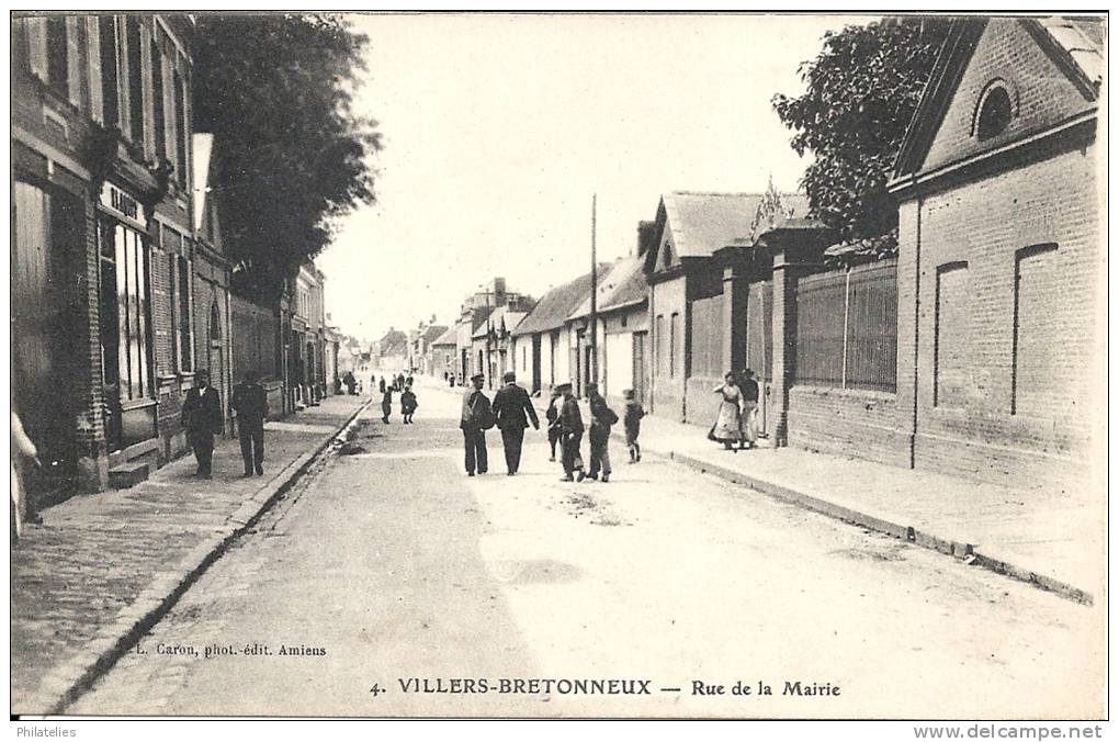 VILLERS RUE DE LA MAIRIE  1916 - Villers Bretonneux