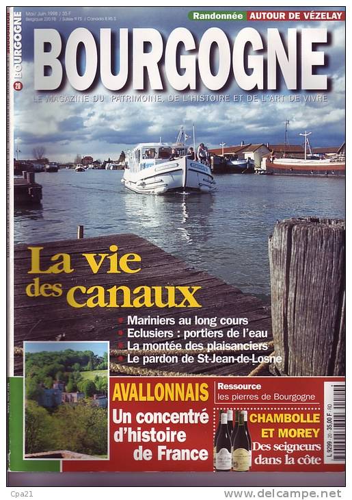 BOURGOGNE MAGAZINE 1997  N° 20 La Vie Des Canaux St Jean De Losne L'Avallonais - Turismo E Regioni