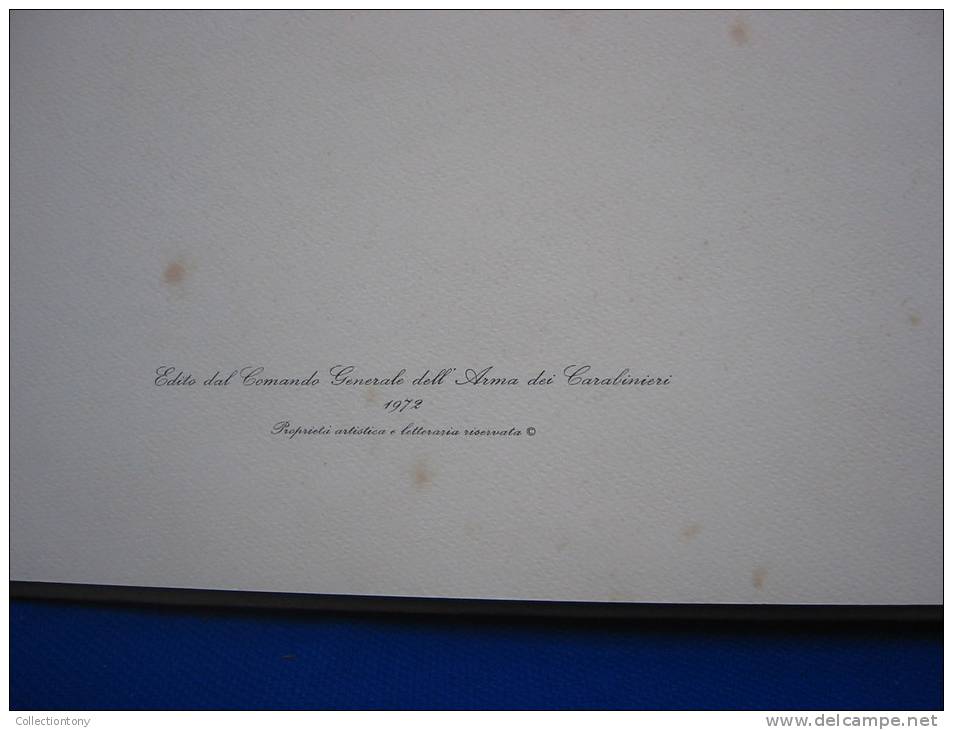 Volume-"Ricordi Di Carabinieri"-Edito Dal Comando Generale Dell'Arma Dei Carabinieri-1972-54 Tavole-vedi Descrizione - Alte Bücher