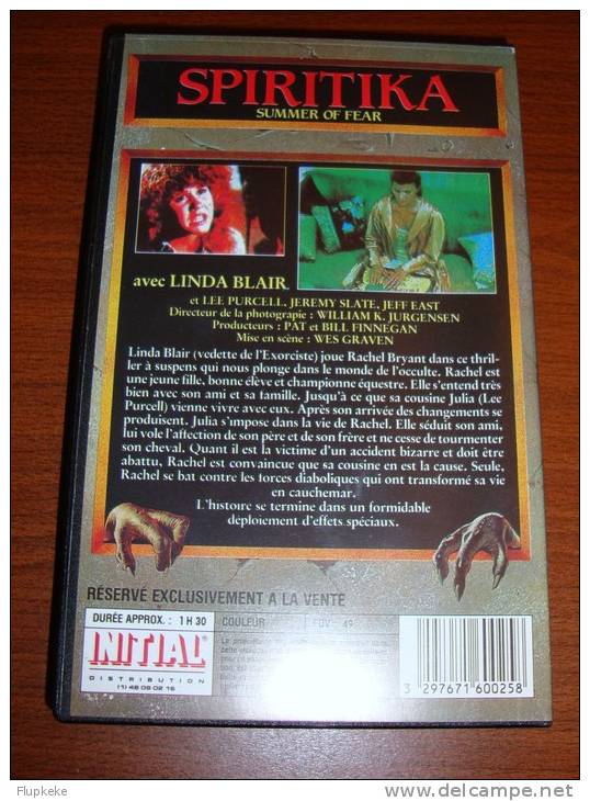 Vhs Pal L´Été De La Peur Spiritika Stranger In Our House Wes Craven 1978 Version Française - Horror