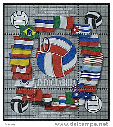 Yougoslavie Joegoslavie 1998 Yvertn° Bloc 47 *** MNH Cote 40 Euro Sport Volley-ball - Blocks & Sheetlets