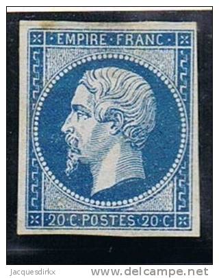 France ...  Y&amp;T ...   14A      ...  Oblitere ... O ... - 1853-1860 Napoléon III