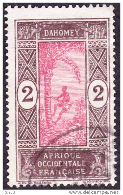 Dahomey Obl. N°  44 - Cocotier Et Indigène 2c Brun Et Rosé - Oblitérés