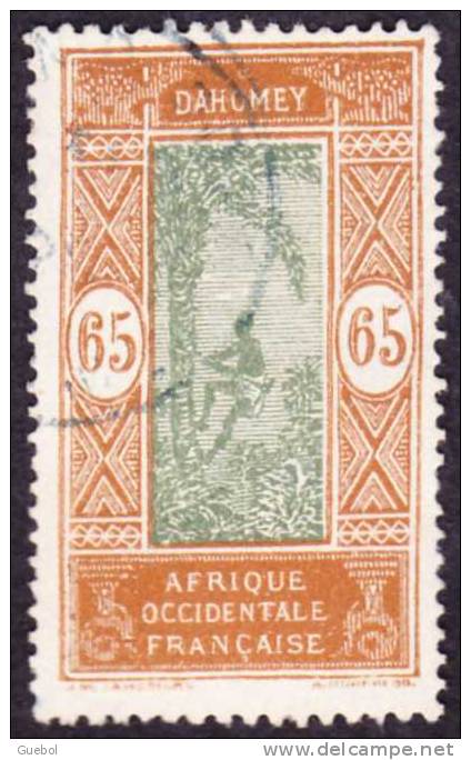 Dahomey Obl. N°  76 - Cocotier Et Indigène 65 Cts - Gebruikt