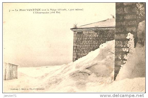 Le Mont Ventoux Sous La Neige - Autres & Non Classés