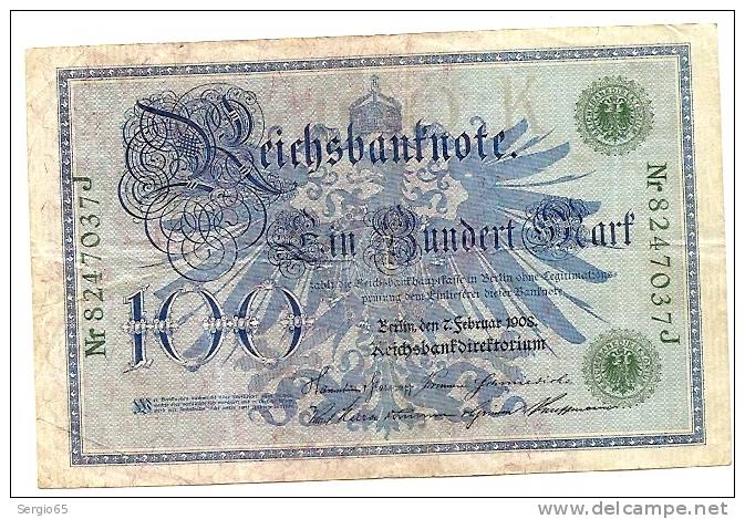 100 DM - 1908 - 100 Mark