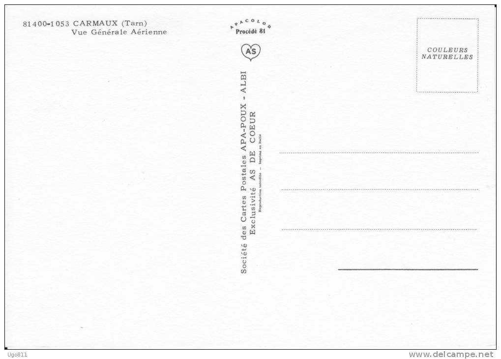 81400-1053    CARMAUX  (Tarn)    -   Vue Générale Aérienne - Carmaux