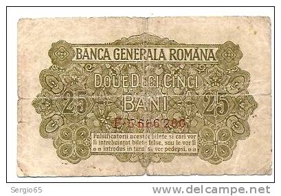 25 Bani - 1917 - Roumanie