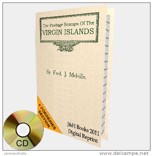 Virgin Islands Stamps Variety Errors Fakes Sheet Photos - F. J. Melville - Inglés