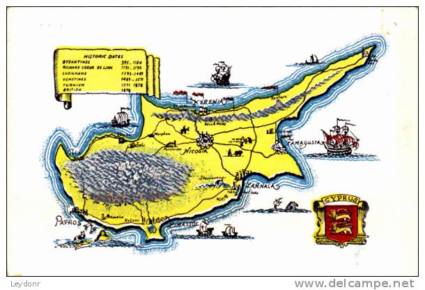 Map Of Cyprus - Chipre