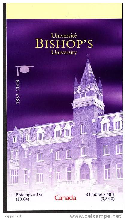 Canada 2004 Bishop's University Quebec BK 266 Full Open Booklet MNH - Carnets Complets