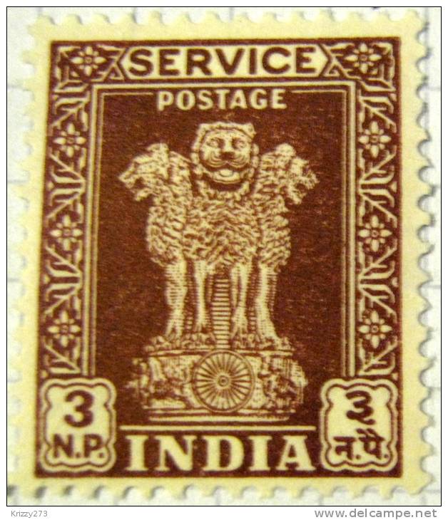 India 1958 Asokan Lion 3np - Mint - Unused Stamps