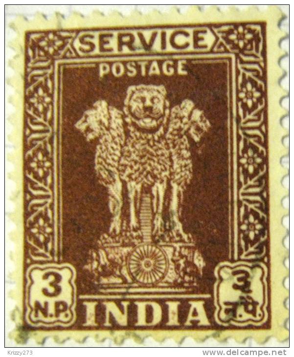 India 1958 Asokan Lion 3np - Used - Neufs